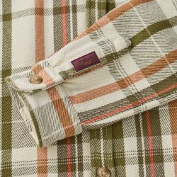Surchemise en twill épais Olive Green Checks - Vue détail 5 / 7
