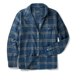 Chemise à carreaux en flanelle Blue Grey Checks - Packshot 2 / 7