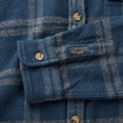 Chemise à carreaux en flanelle Blue Grey Checks - Vue détail 3 / 7