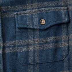 Chemise à carreaux en flanelle Blue Grey Checks - Vue détail 4 / 7
