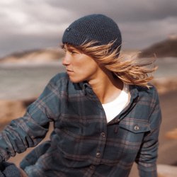 Blue Grey Checks check Overshirt - Outdoor View 2 / 7