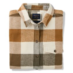 Chemise à carreaux en flanelle Olive Green Vichy - Packshot 1 / 1