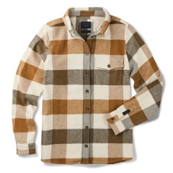 Chemise à carreaux en flanelle Olive Green Vichy - Packshot 2 / 9