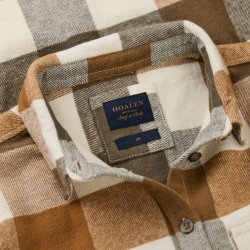 Chemise à carreaux en flanelle Olive Green Vichy - Vue détail 3 / 9