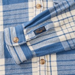 Surchemise en twill brossé Denim Checks - Vue détail 4 / 7