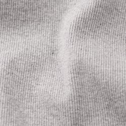 Débardeur en coton biologique à fines côtes. Light Grey Melange - Vue détail 4 / 5