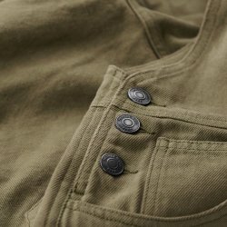 Salopette denim Military Green - Vue détail 2 / 7
