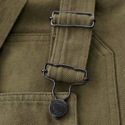 Salopette denim Military Green - Vue détail 4 / 7