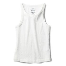 Débardeur jersey côtelé épais Off White - Packshot 2 / 3