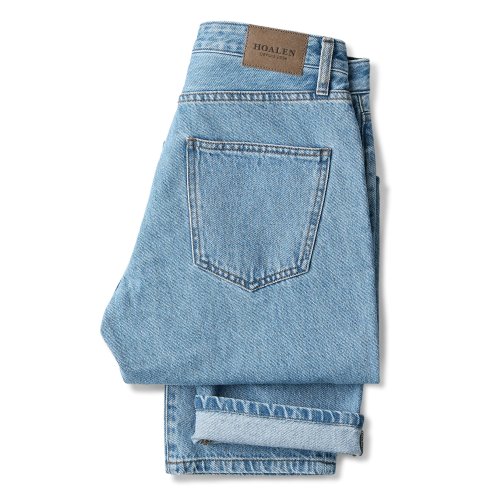 Jeans coupe droite taille moyenne