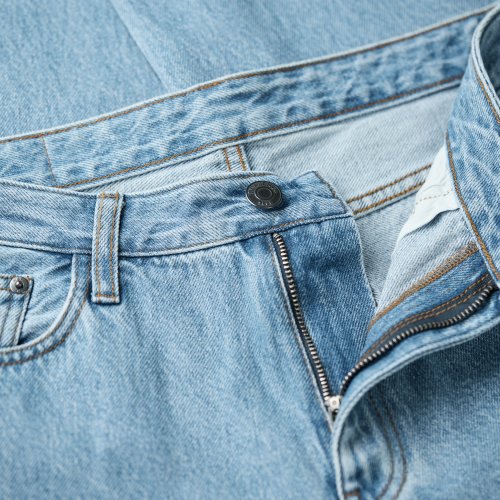 Jeans coupe droite taille moyenne