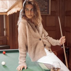 Gilet en laine Camel - Vue extérieure 3 / 7