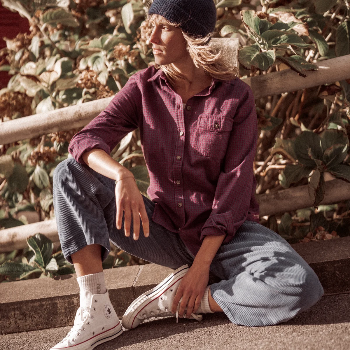 Chemise à carreaux en flanelle légère