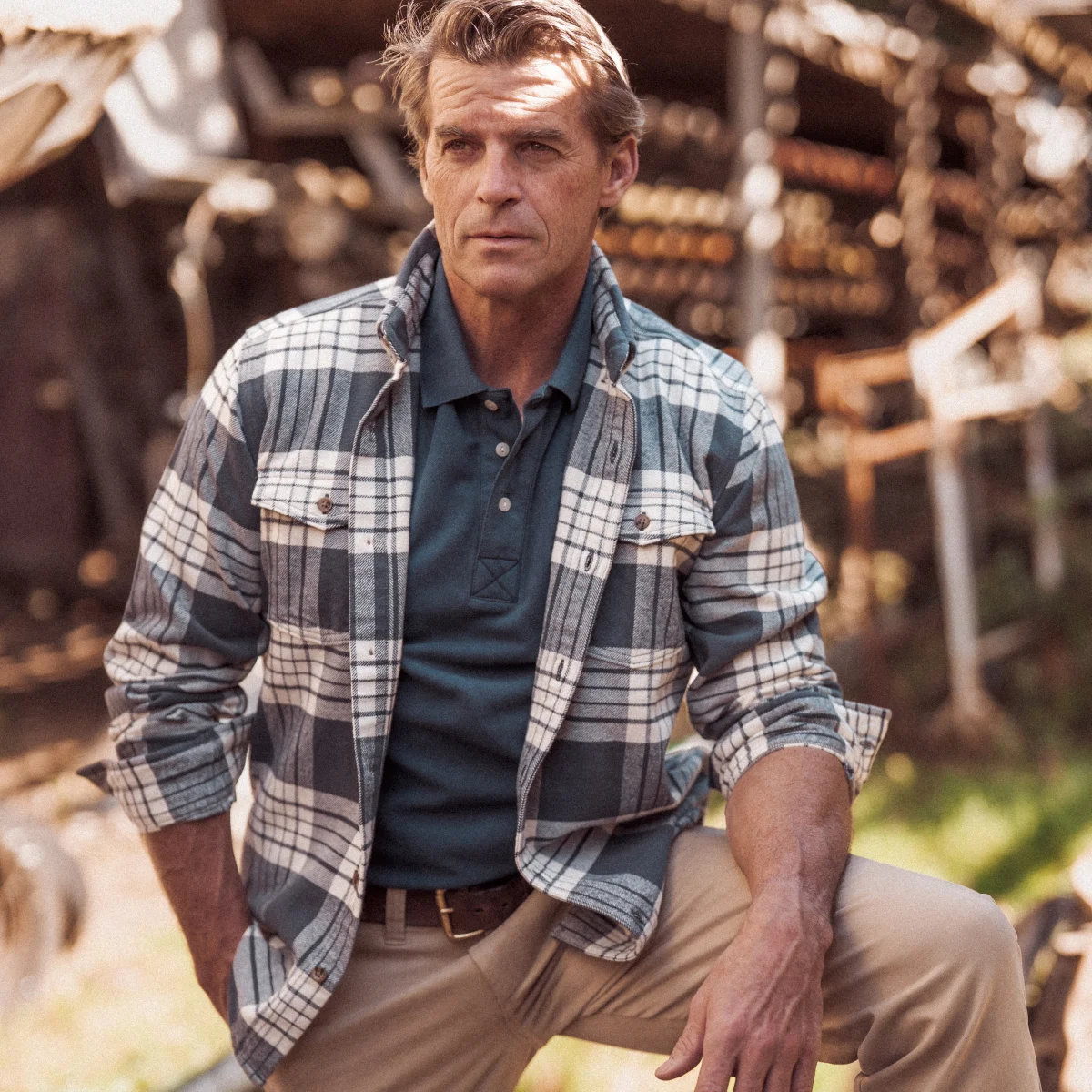 Chemise à carreaux en flanelle