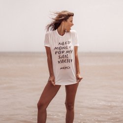T-Shirt Atelier Laundry Shell White - Vue extérieure 2 / 7